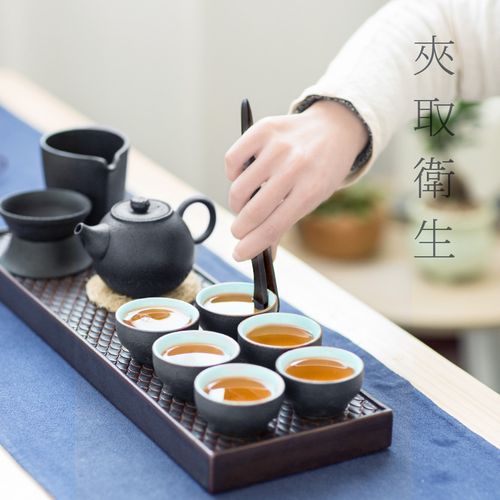 茶道六君子 黑檀木整套功夫茶具中的仪式感与匠心